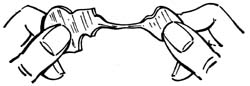 pulling a glass cane